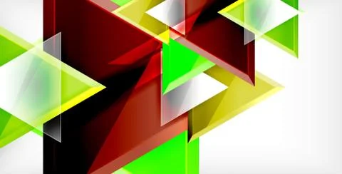 3d triangular vector minimal abstract background design, abstract poster Illustrazione stock