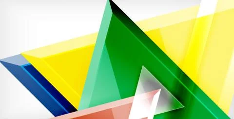 3d triangular vector minimal abstract background design, abstract poster Illustrazione stock