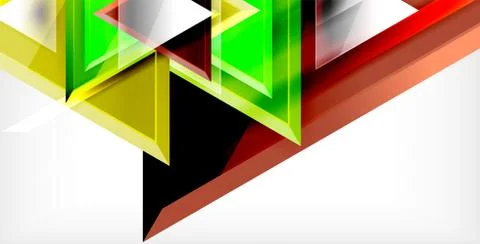 3d triangular vector minimal abstract background design, abstract poster イラスト素材