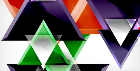 3d triangular vector minimal abstract background design, abstract poster Ilustración de archivo