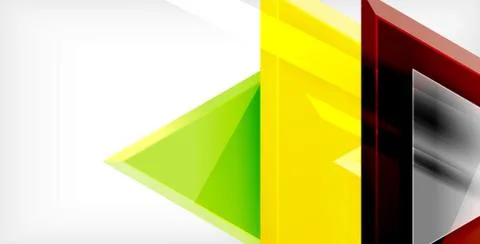 3d triangular vector minimal abstract background design, abstract poster Ilustración de archivo