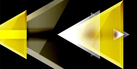 3d triangular vector minimal abstract background design, abstract poster Stock Illustration