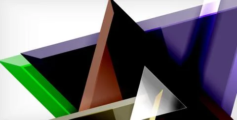 3d triangular vector minimal abstract background design, abstract poster Illustrazione stock