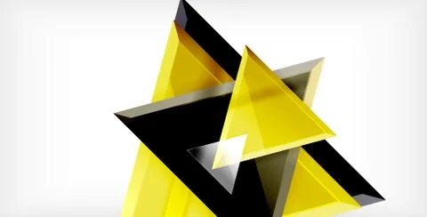 3d triangular vector minimal abstract background design, abstract poster イラスト素材