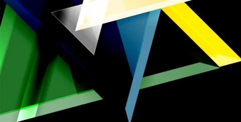 3d triangular vector minimal abstract background design, abstract poster イラスト素材