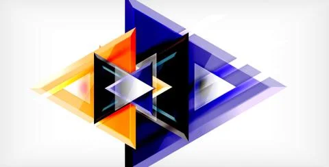 3d triangular vector minimal abstract background design, abstract poster Illustrazione stock