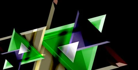3d triangular vector minimal abstract background design, abstract poster イラスト素材