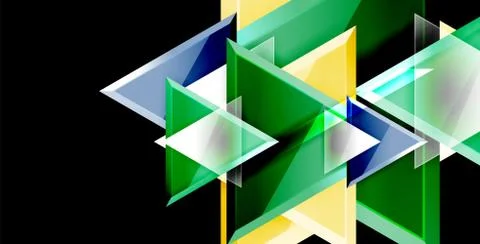 3d triangular vector minimal abstract background design, abstract poster Illustrazione stock