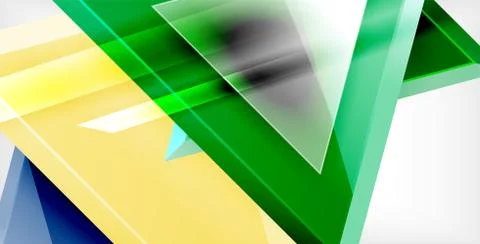 3d triangular vector minimal abstract background design, abstract poster Illustrazione stock