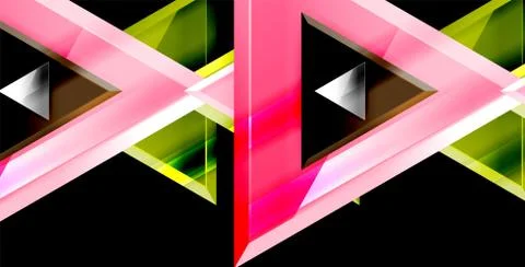 3d triangular vector minimal abstract background design, abstract poster イラスト素材