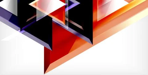3d triangular vector minimal abstract background design, abstract poster イラスト素材