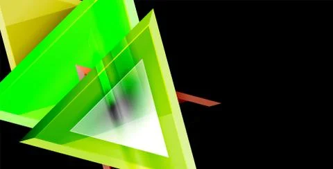 3d triangular vector minimal abstract background design, abstract poster Ilustração Stock