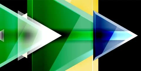 3d triangular vector minimal abstract background design, abstract poster Illustrazione stock