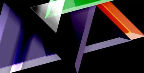 3d triangular vector minimal abstract background design, abstract poster Illustrazione stock
