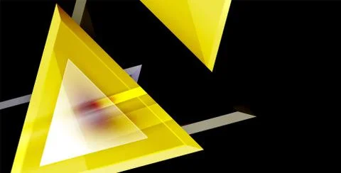 3d triangular vector minimal abstract background design, abstract poster Stock Illustration