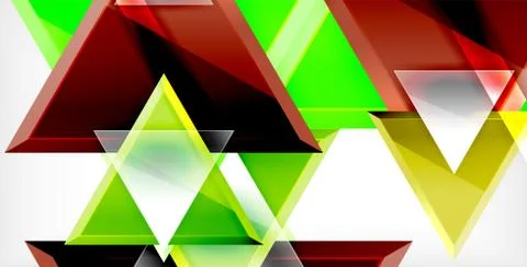 3d triangular vector minimal abstract background design, abstract poster Illustrazione stock