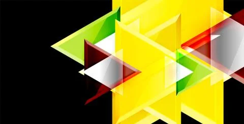 3d triangular vector minimal abstract background design, abstract poster イラスト素材