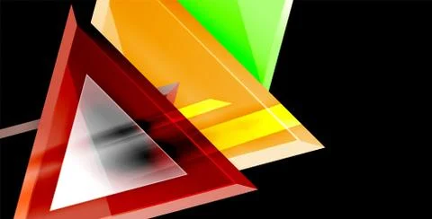3d triangular vector minimal abstract background design, abstract poster Ilustración de archivo