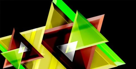 3d triangular vector minimal abstract background design, abstract poster Illustrazione stock
