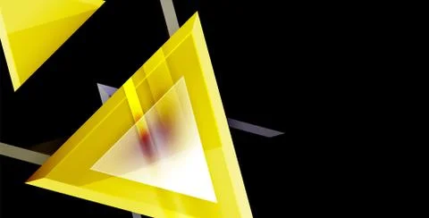 3d triangular vector minimal abstract background design, abstract poster Illustrazione stock