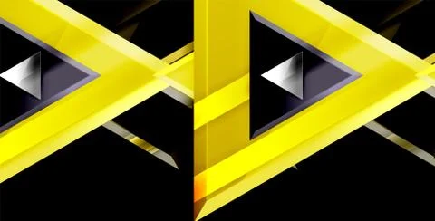 3d triangular vector minimal abstract background design, abstract poster Illustrazione stock