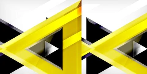 3d triangular vector minimal abstract background design, abstract poster Ilustração Stock