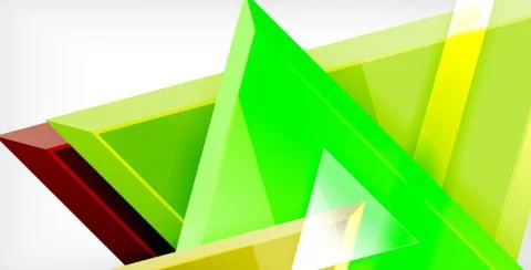 3d triangular vector minimal abstract background design, abstract poster Ilustração Stock