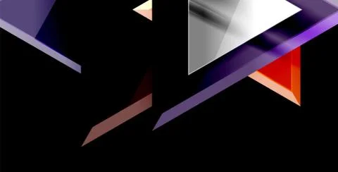 3d triangular vector minimal abstract background design, abstract poster Illustrazione stock