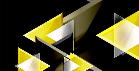 3d triangular vector minimal abstract background design, abstract poster Illustrazione stock