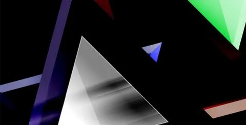 3d triangular vector minimal abstract background design, abstract poster Stock Illustration