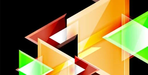 3d triangular vector minimal abstract background design, abstract poster Illustrazione stock