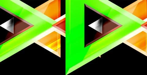 3d triangular vector minimal abstract background design, abstract poster Ilustração Stock