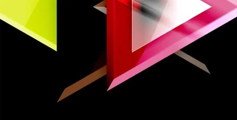 3d triangular vector minimal abstract background design, abstract poster Illustrazione stock