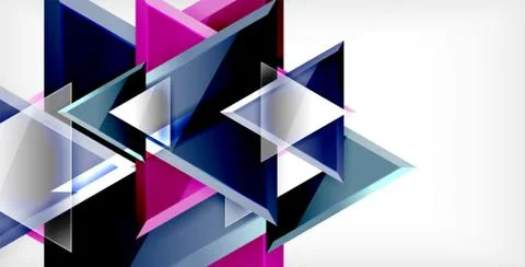 3d triangular vector minimal abstract background design, abstract poster イラスト素材