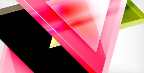 3d triangular vector minimal abstract background design, abstract poster Stock Illustration