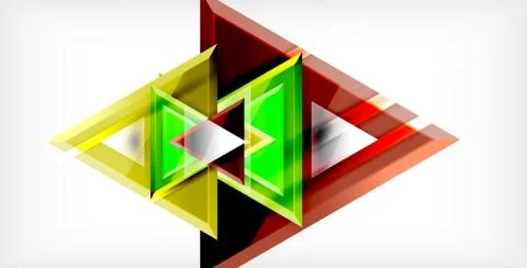3d triangular vector minimal abstract background design, abstract poster Illustrazione stock