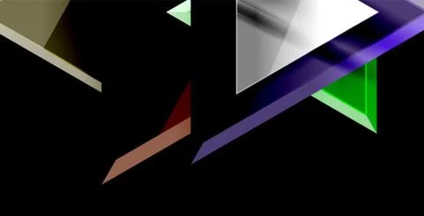 3d triangular vector minimal abstract background design, abstract poster Illustrazione stock