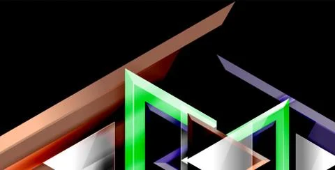 3d triangular vector minimal abstract background design, abstract poster Illustrazione stock