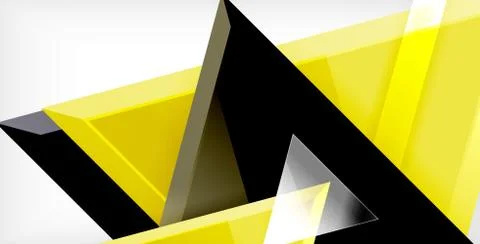 3d triangular vector minimal abstract background design, abstract poster Illustrazione stock