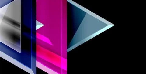 3d triangular vector minimal abstract background design, abstract poster Illustrazione stock