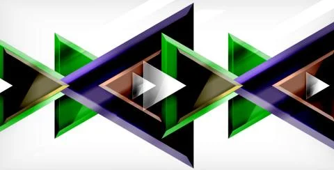 3d triangular vector minimal abstract background design, abstract poster Illustrazione stock