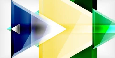 3d triangular vector minimal abstract background design, abstract poster Illustrazione stock