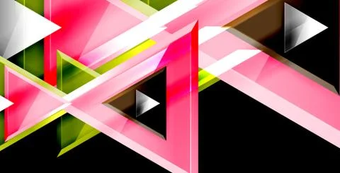 3d triangular vector minimal abstract background design, abstract poster Illustrazione stock