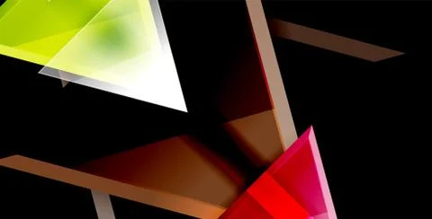 3d triangular vector minimal abstract background design, abstract poster Illustrazione stock