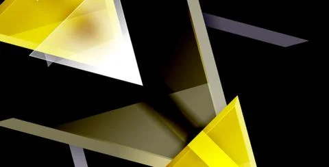 3d triangular vector minimal abstract background design, abstract poster Ilustração Stock
