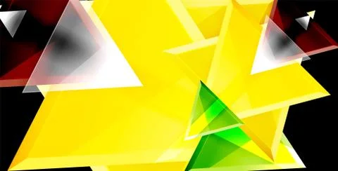 3d triangular vector minimal abstract background design, abstract poster Stock Illustration
