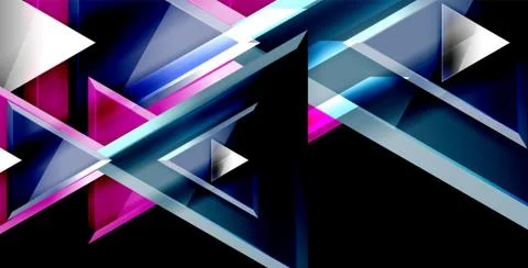 3d triangular vector minimal abstract background design, abstract poster イラスト素材