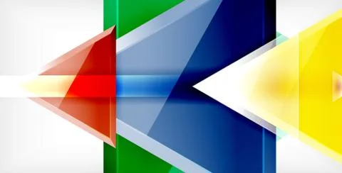 3d triangular vector minimal abstract background design, abstract poster Illustrazione stock