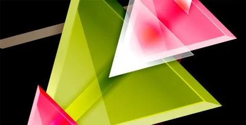 3d triangular vector minimal abstract background design, abstract poster Illustrazione stock