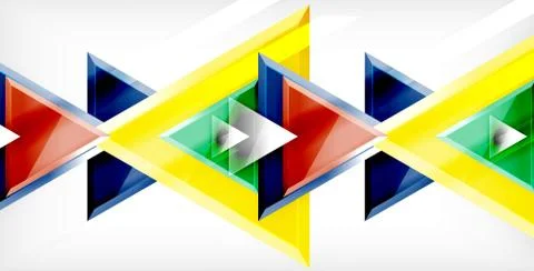 3d triangular vector minimal abstract background design, abstract poster Illustrazione stock